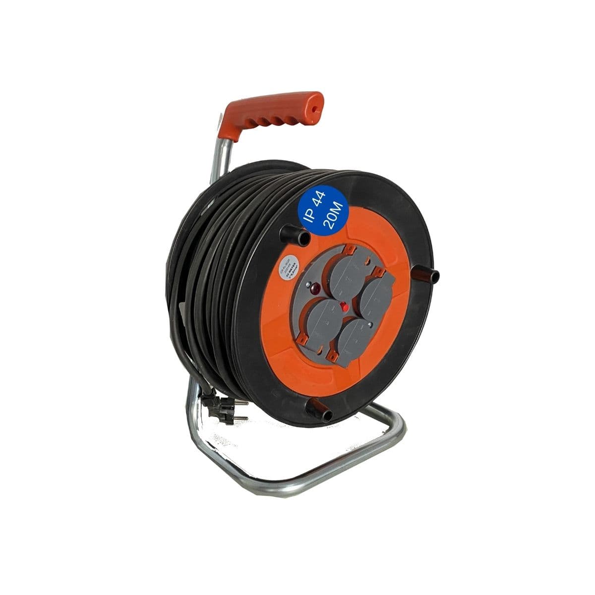 Derulator cu 4 prize / cablu 3x2,5 / IP 44 / 20m