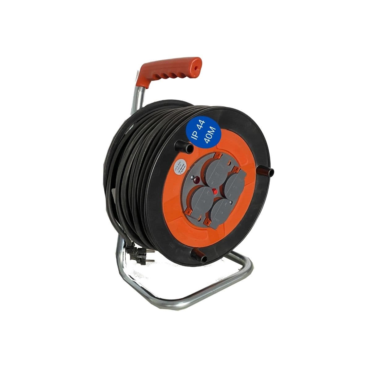Derulator cu 4 prize / cablu 3x2,5 / IP 44 / 40m